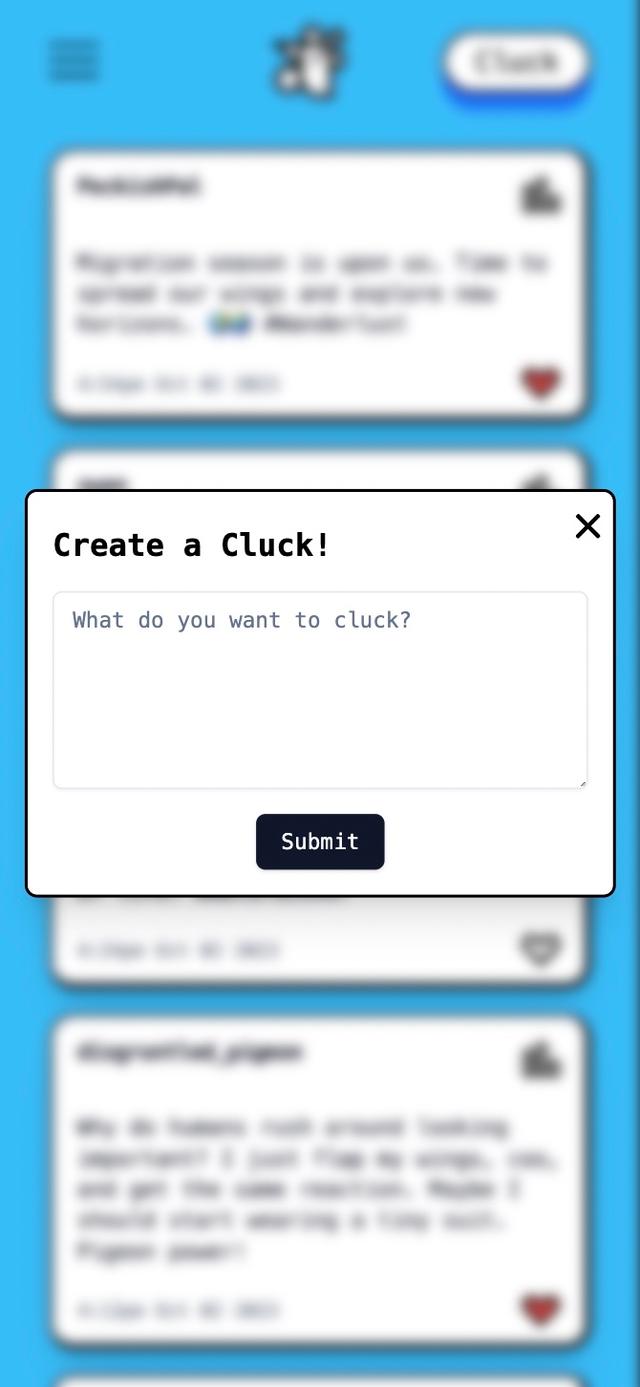 Clucker cluck