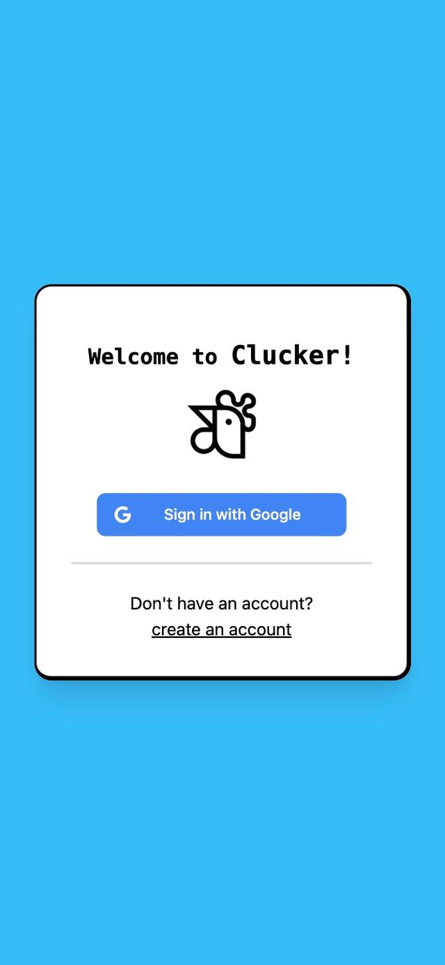 Clucker login